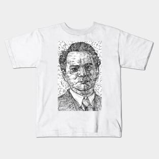 THOMAS WOLFE ink portrait Kids T-Shirt